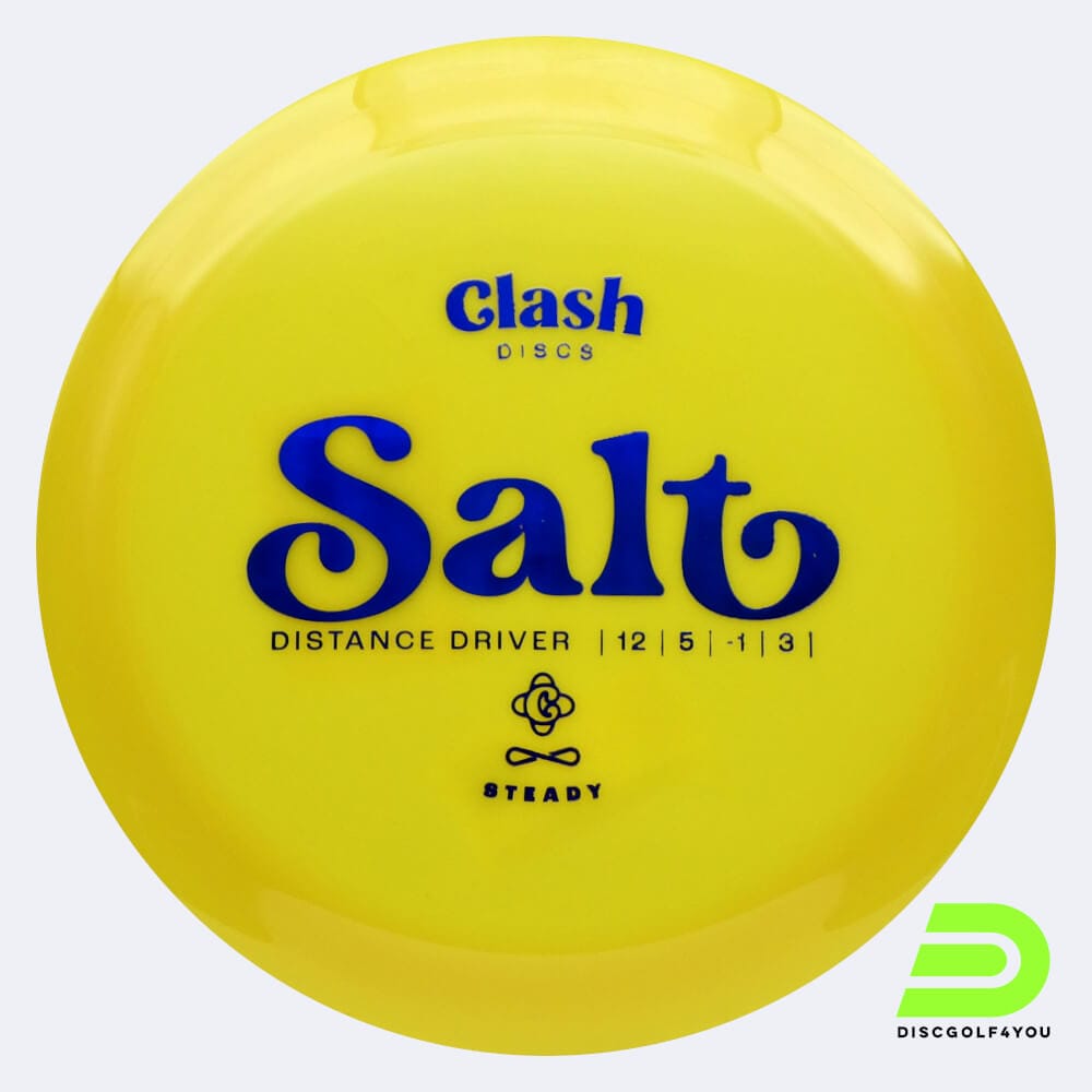 Clash Discs Salt in yellow, steady plastic Clash Discs Salt in yellow, steady plastic