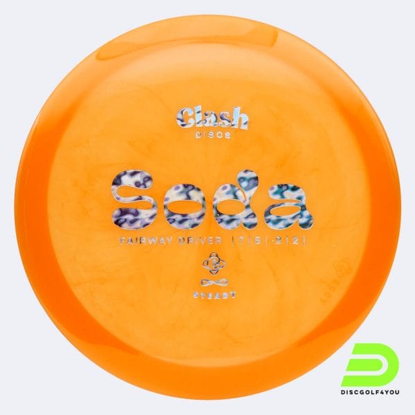 Clash Discs Soda in classic-orange, steady plastic