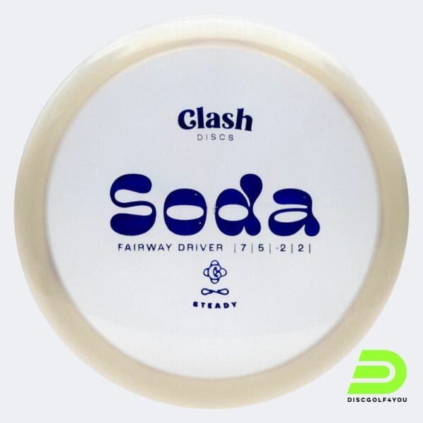 Clash Discs Soda in kristallklar, im Steady Kunststoff und ohne Spezialeffekt