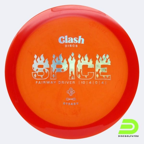 Clash Discs Spice in rot, im Steady Kunststoff und ohne Spezialeffekt