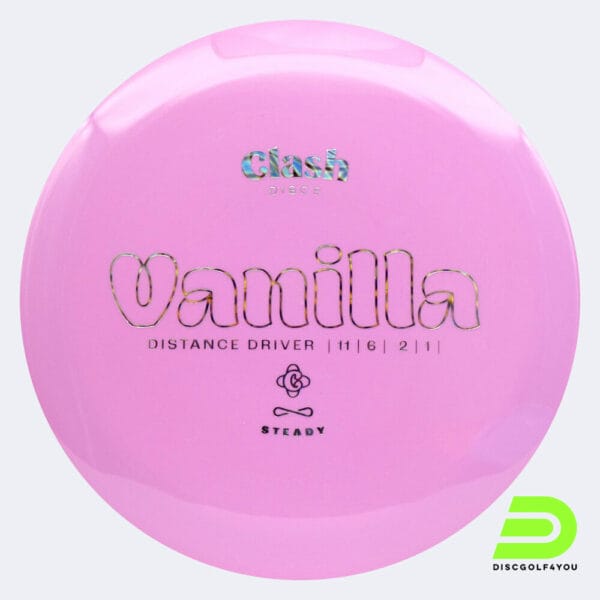 Clash Discs Vanilla in pink, steady plastic
