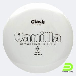 Clash Discs Vanilla in weiss, im Steady Kunststoff und ohne Spezialeffekt