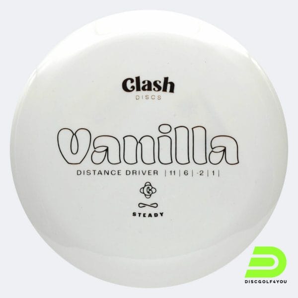 Clash Discs Vanilla in white, steady plastic