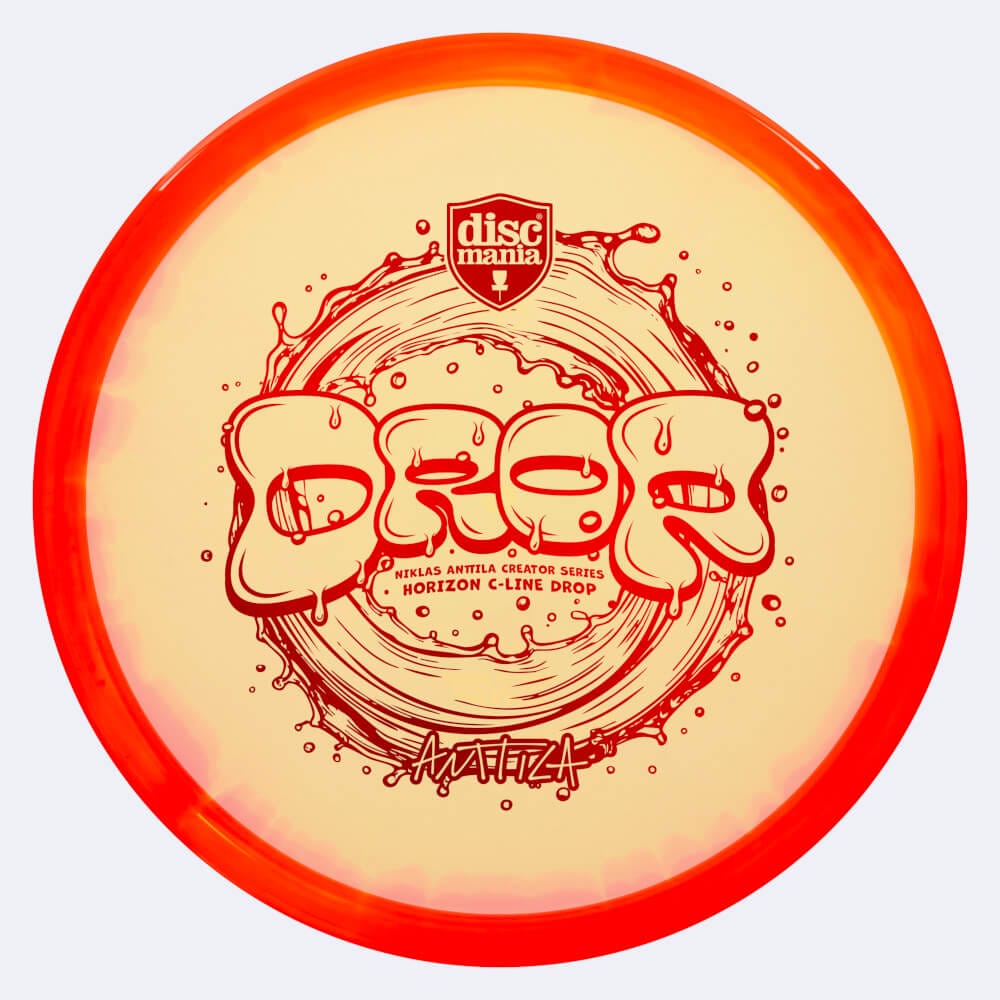 Discmania Drop Niklas Anttila Creator Series in red, horizon c-line plastic