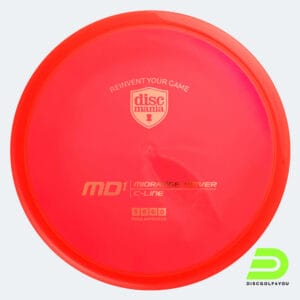 Discmania MD1 in rot, im C-Line Kunststoff und ohne Spezialeffekt