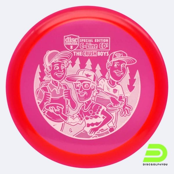 Discmania CD1 - Crush Boys Stamp in rot, im C-Line Kunststoff und ohne Spezialeffekt