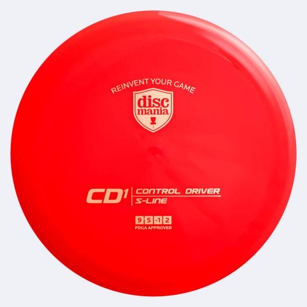 Discmania CD1 in rot, im S-Line Kunststoff und ohne Spezialeffekt