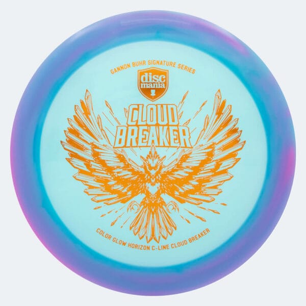 Discmania Cloud Breaker DD3 Gannon Buhr Signature Series in hellblau, im Color Glow Horizon C-Line Kunststoff und ohne Spezialeffekt