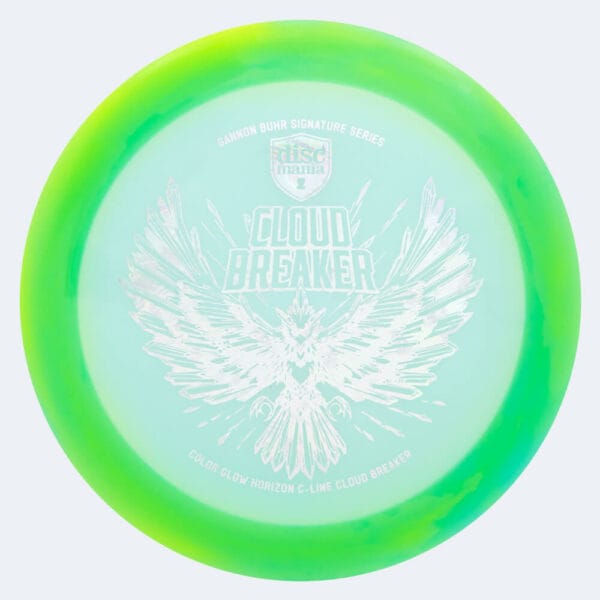 Discmania Cloud Breaker DD3 Gannon Buhr Signature Series in hellgrün, im Color Glow Horizon C-Line Kunststoff und ohne Spezialeffekt