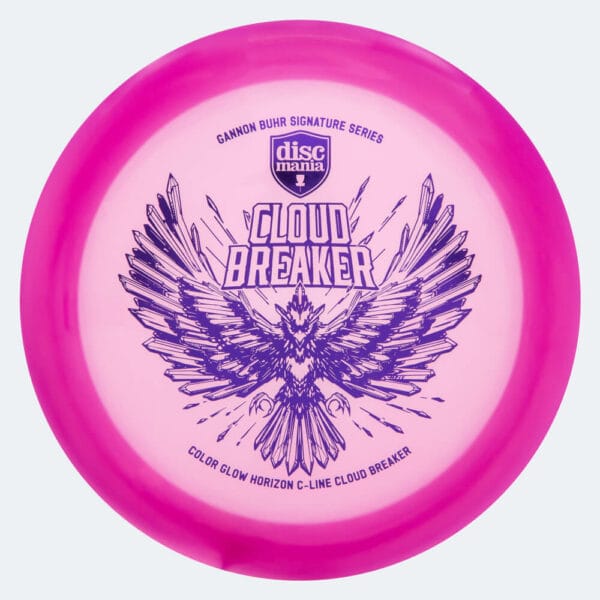 Discmania Cloud Breaker DD3 Gannon Buhr Signature Series in pink, color glow horizon c-line plastic