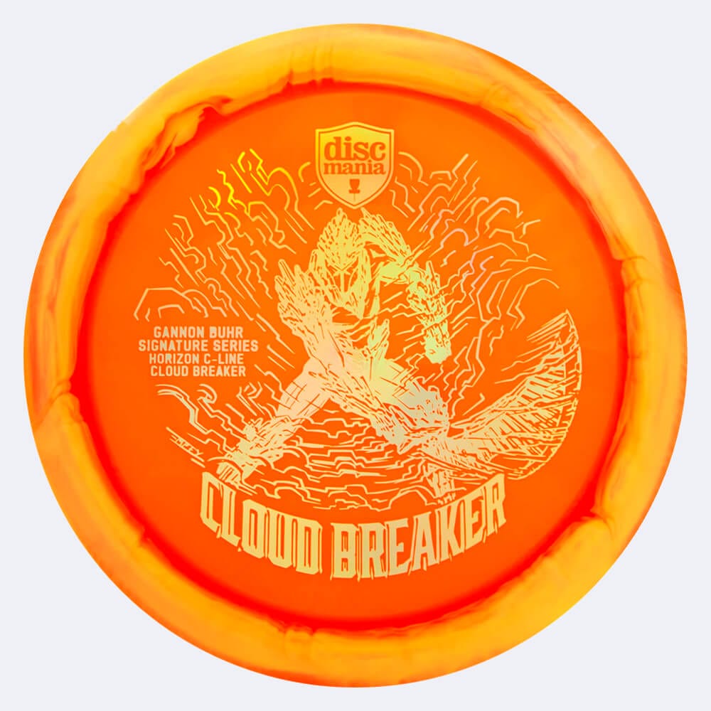 Discmania Cloud Breaker DD3 Gannon Buhr Signature Series in classic-orange, horizon c-line plastic