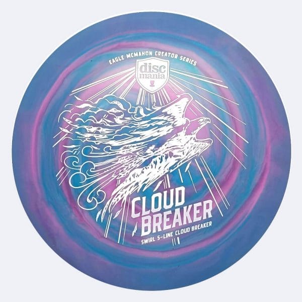 Discmania Cloud Breaker Eagle McMahon Creator Series - DD3 in blue, swirl s-line plastic and burst effect