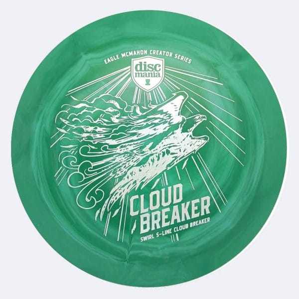 Discmania Cloud Breaker Eagle McMahon Creator Series - DD3 in green, swirl s-line plastic and burst effect