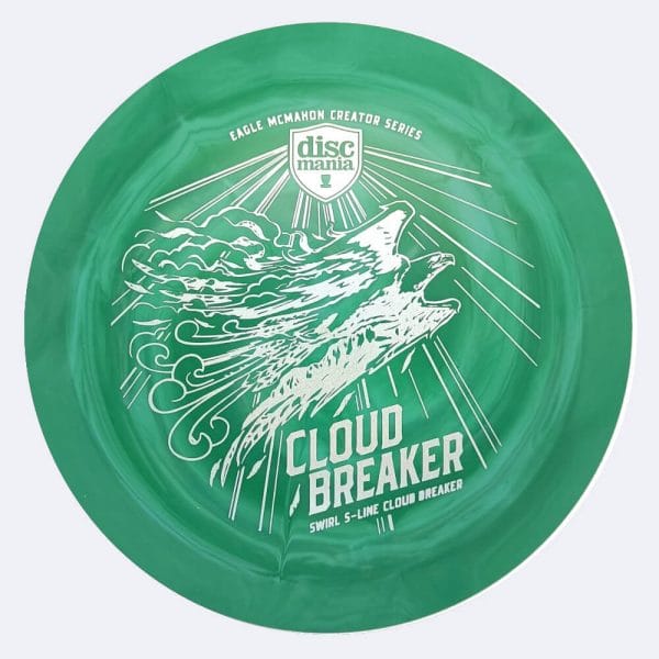 Discmania Cloud Breaker Eagle McMahon Creator Series - DD3 in grün, im Swirl S-line Kunststoff und burst Spezialeffekt