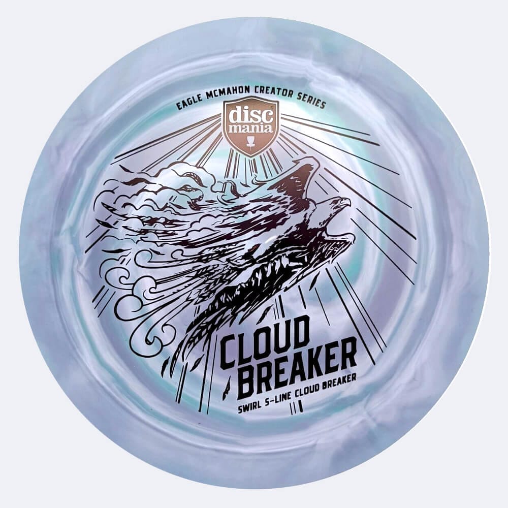 Discmania Cloud Breaker Eagle McMahon Creator Series - DD3 in hellblau, im Swirl S-line Kunststoff und burst Spezialeffekt