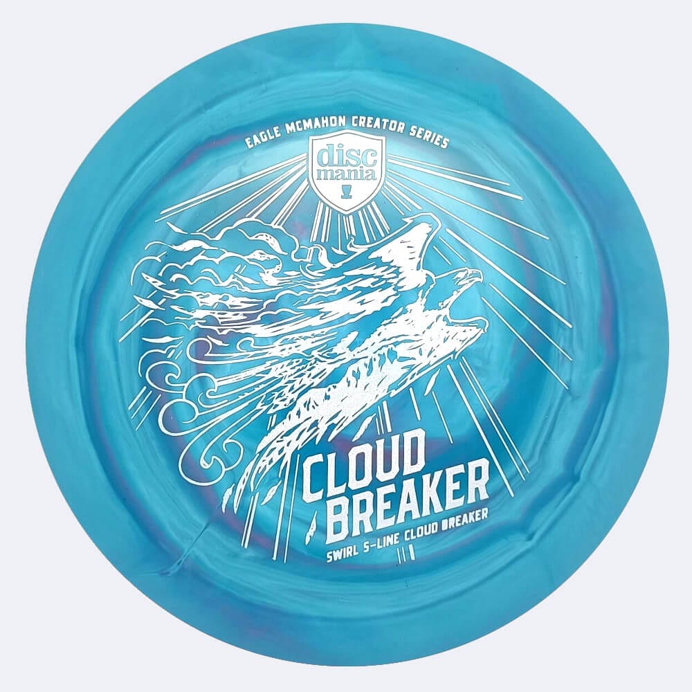 Discmania Cloud Breaker Eagle McMahon Creator Series - DD3 in türkis, im Swirl S-line Kunststoff und burst Spezialeffekt