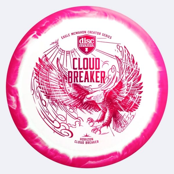 Discmania Cloud Breaker - Eagle McMahon Creator Series in weiss-rosa, im Horizon Kunststoff und ohne Spezialeffekt