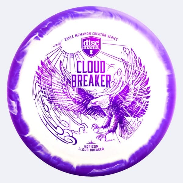 Discmania Cloud Breaker - Eagle McMahon Creator Series in weiss-violett, im Horizon Kunststoff und ohne Spezialeffekt
