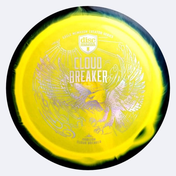 Discmania Cloud Breaker - Eagle McMahon Creator Series in gelb-schwarz, horizon plastic