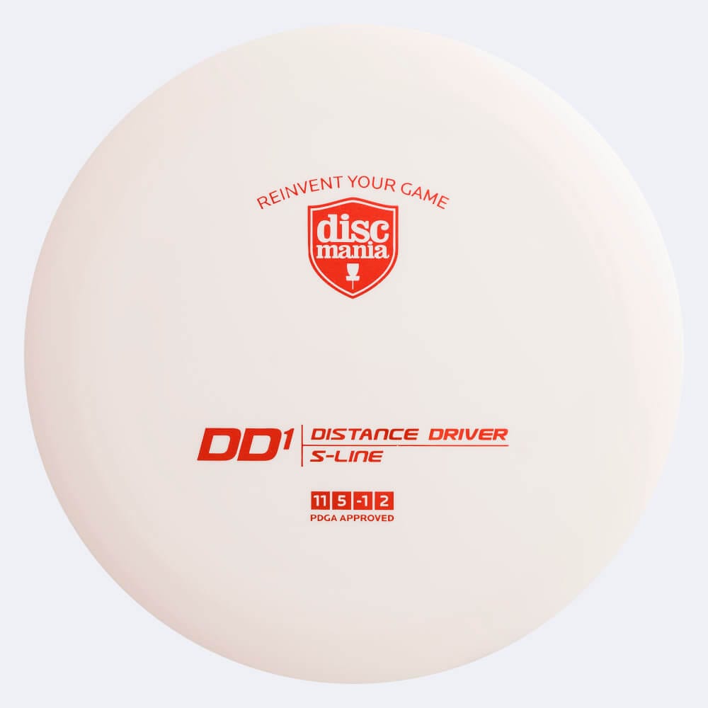 Discmania DD1 in white, s-line plastic