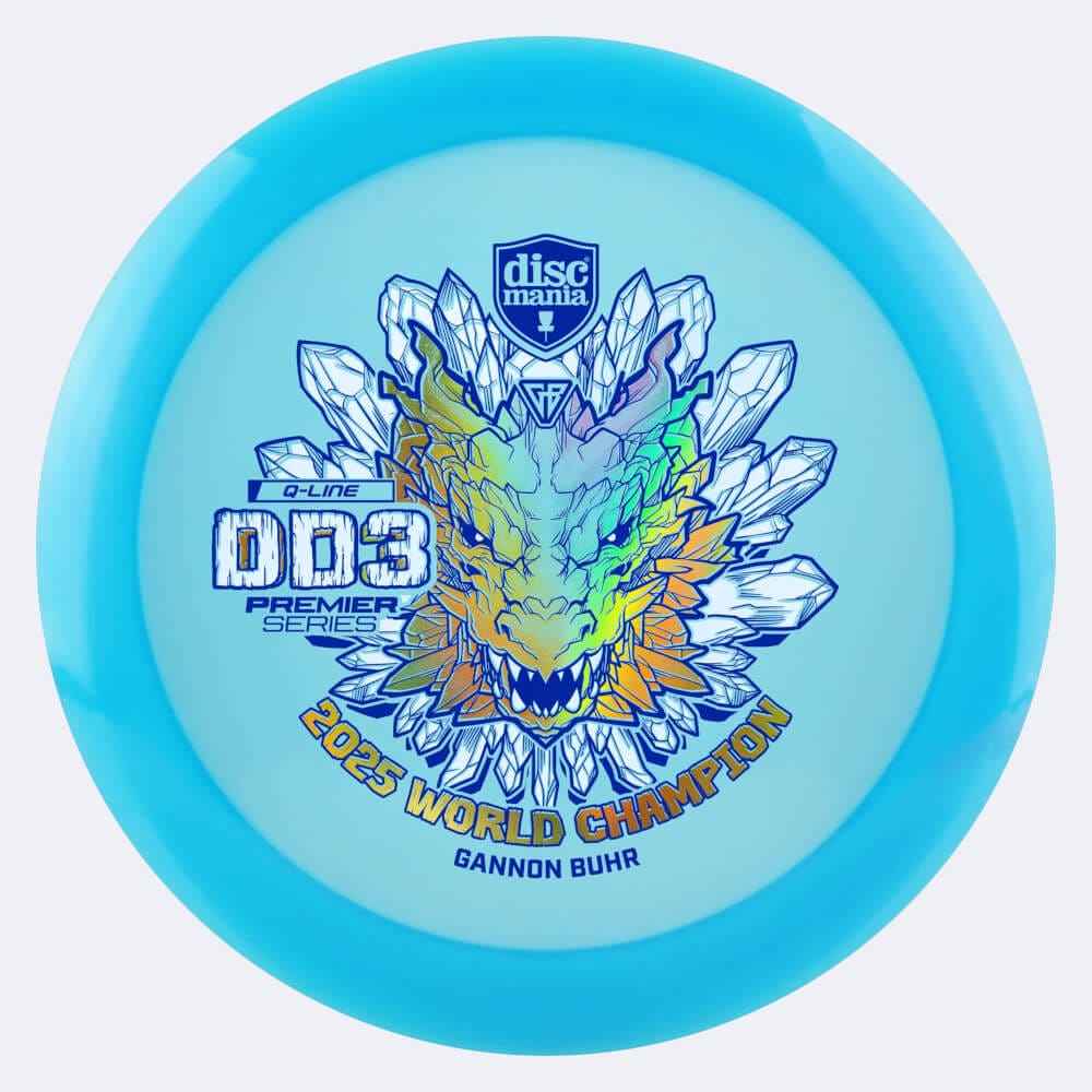 Discmania DD3 Gannon Buhr Premier Series in blue, q-line plastic