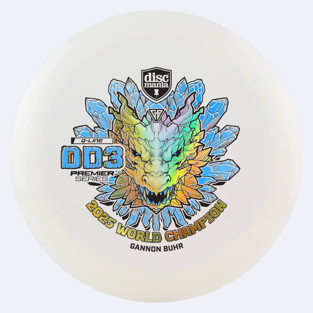 Discmania DD3 Gannon Buhr Premier Series in white, q-line plastic