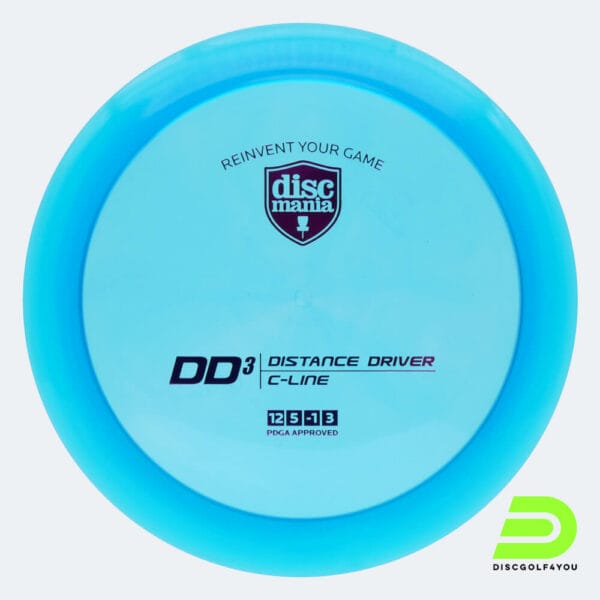 Discmania DD3 in blue, c-line plastic