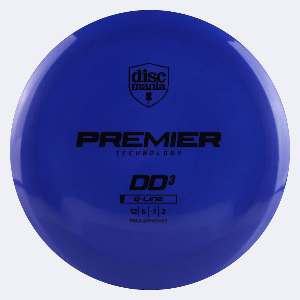 Discmania DD3 in blau, im Q-Line Kunststoff und ohne Spezialeffekt