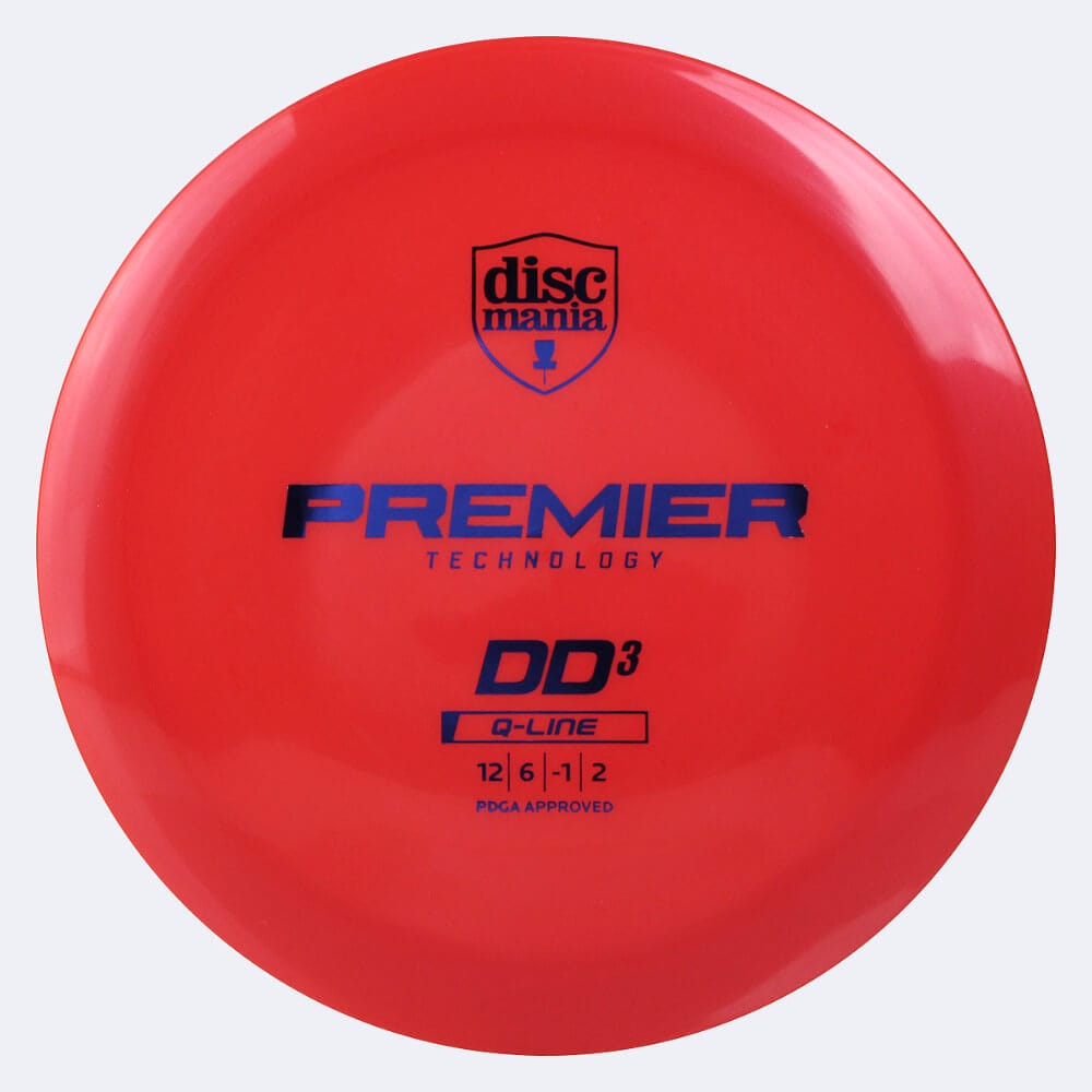 Discmania DD3 in red, q-line plastic