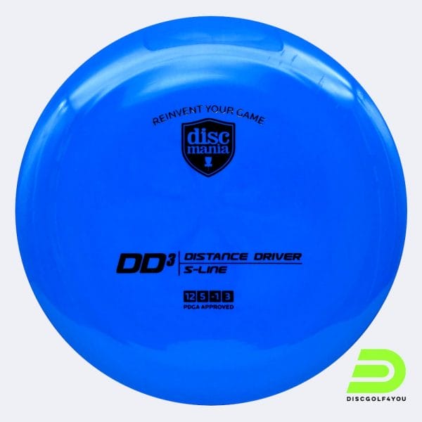 Discmania DD3 in blau, im S-Line Kunststoff und ohne Spezialeffekt