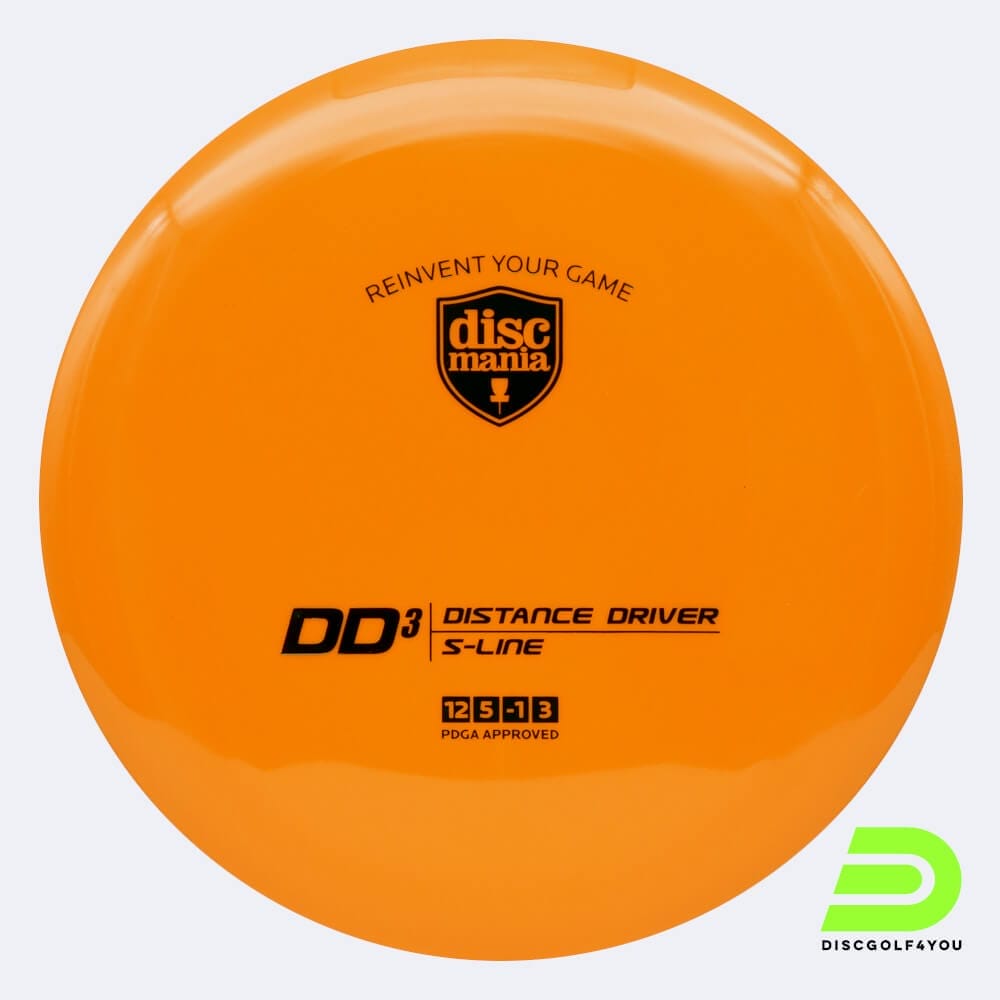 Discmania DD3 in orange, im S-Line Kunststoff und ohne Spezialeffekt