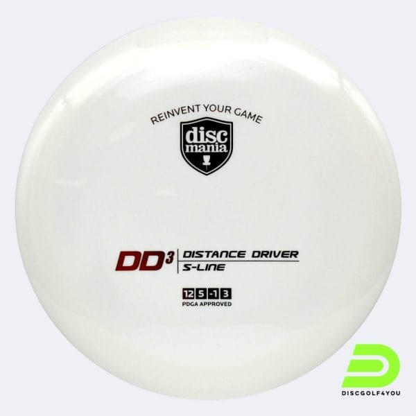 Discmania DD3 in white, s-line plastic