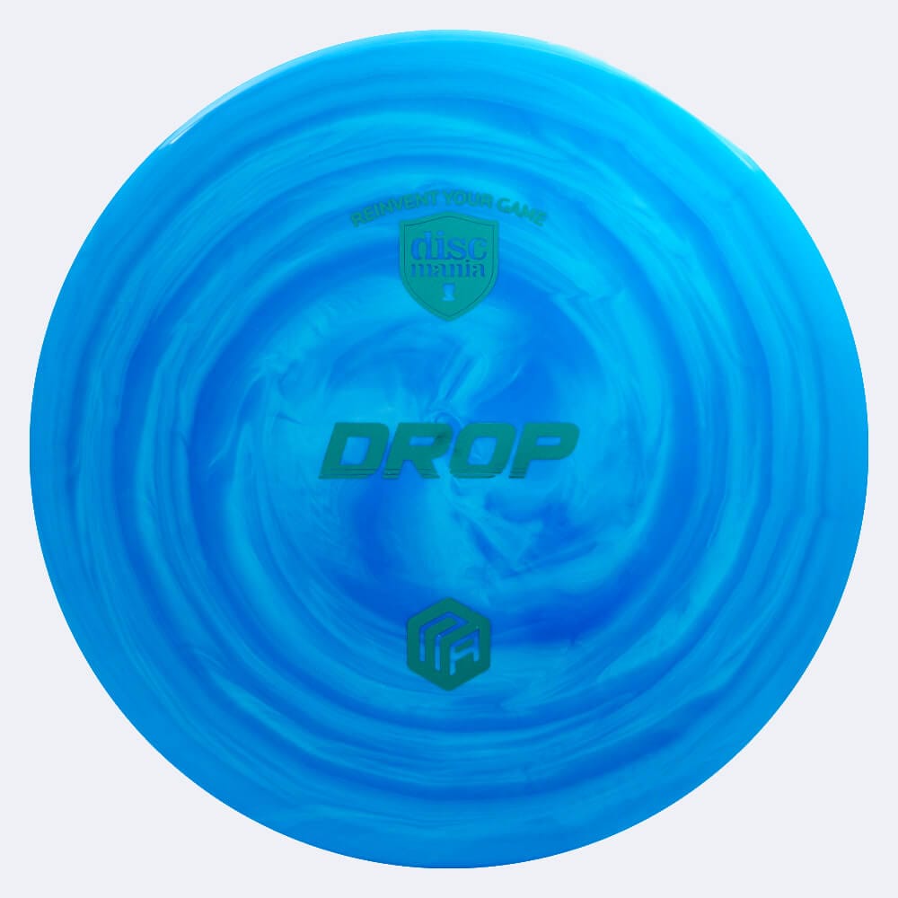 Discmania Drop Niklas Anttila Creator Series in blue, swirl s-line plastic and burst effect