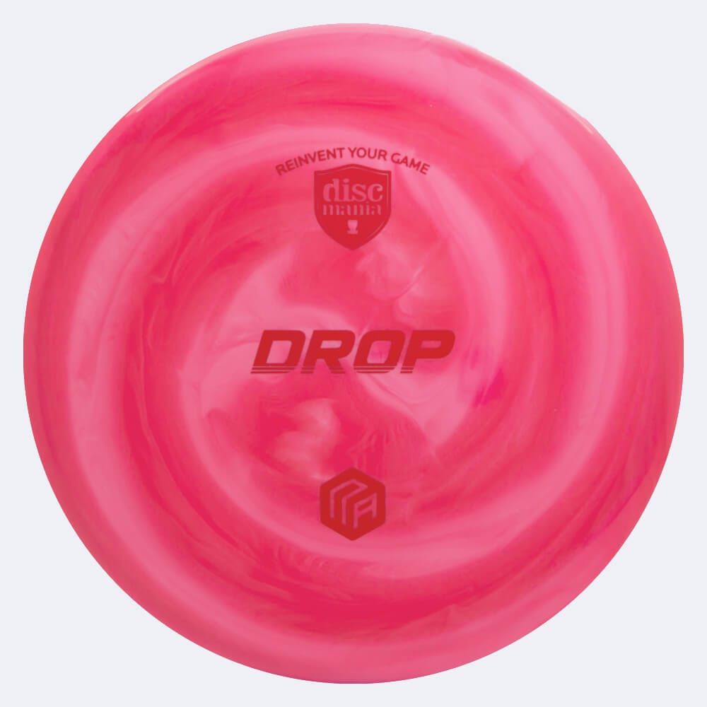 Discmania Drop Niklas Anttila Creator Series in pink, swirl s-line plastic and burst effect