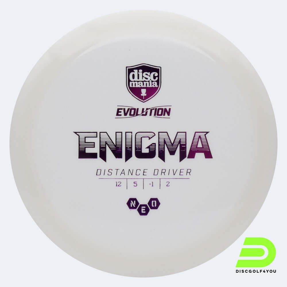Discmania Enigma in weiss, im Neo Kunststoff und ohne Spezialeffekt