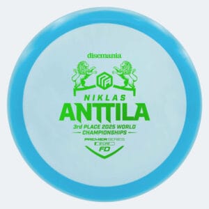 Discmania FD Niklas Anttila Premier Series in blau, im Q-Line Kunststoff und ohne Spezialeffekt