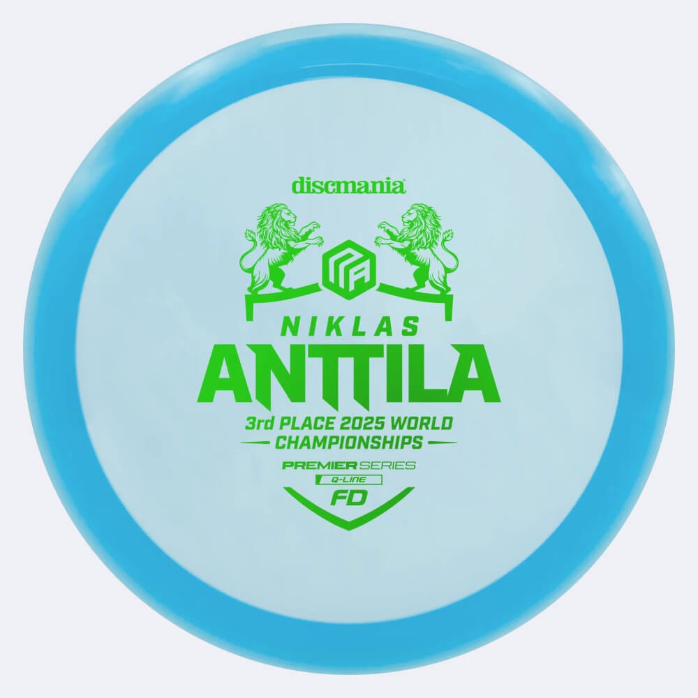 Discmania FD Niklas Anttila Premier Series in blau, im Q-Line Kunststoff und ohne Spezialeffekt