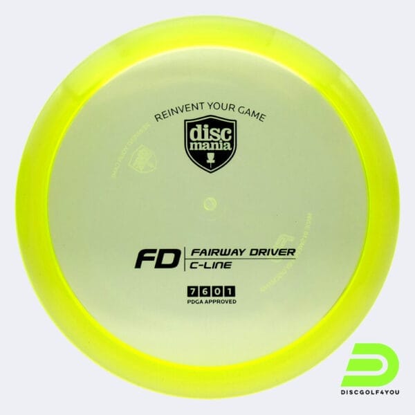 Discmania FD in gelb, im C-Line Kunststoff und ohne Spezialeffekt