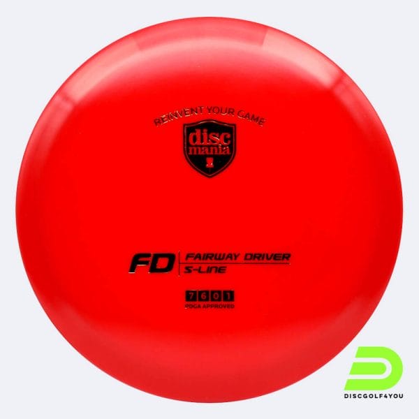 Discmania FD in rot, im S-Line Kunststoff und ohne Spezialeffekt