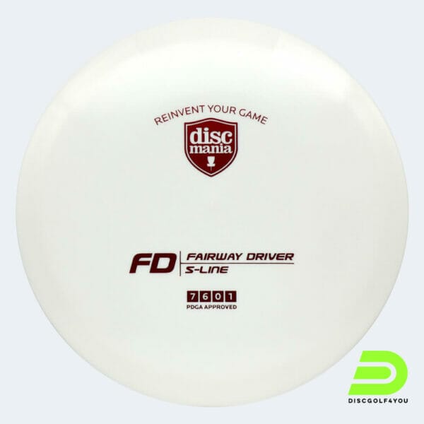 Discmania FD in white, s-line plastic