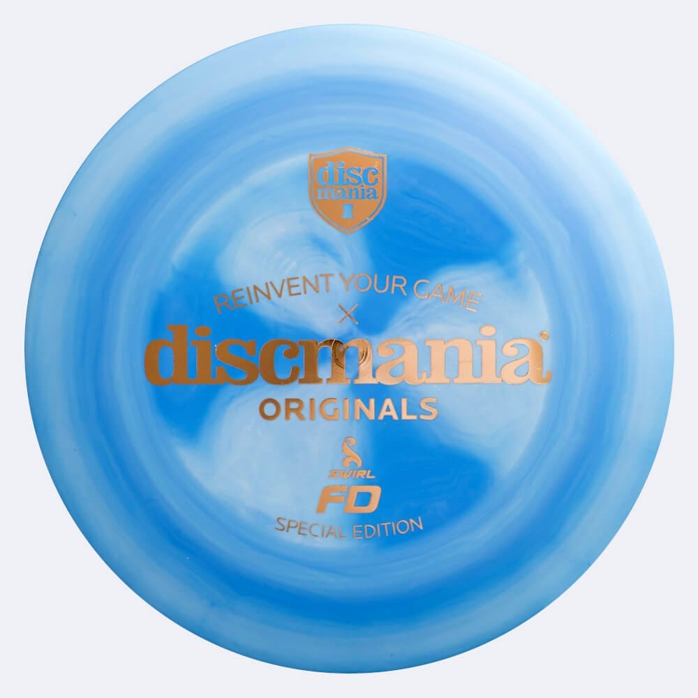 Discmania FD in blau, im Swirl S-line Kunststoff und burst Spezialeffekt