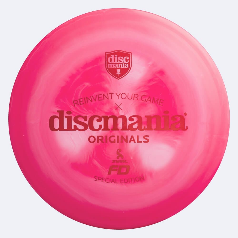 Discmania FD in pink, swirl s-line plastic and burst effect