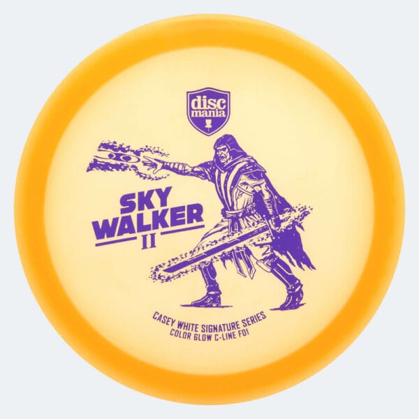 Discmania FD1 Sky Walker 2 in classic-orange, colour glow c-line plastic and glow effect