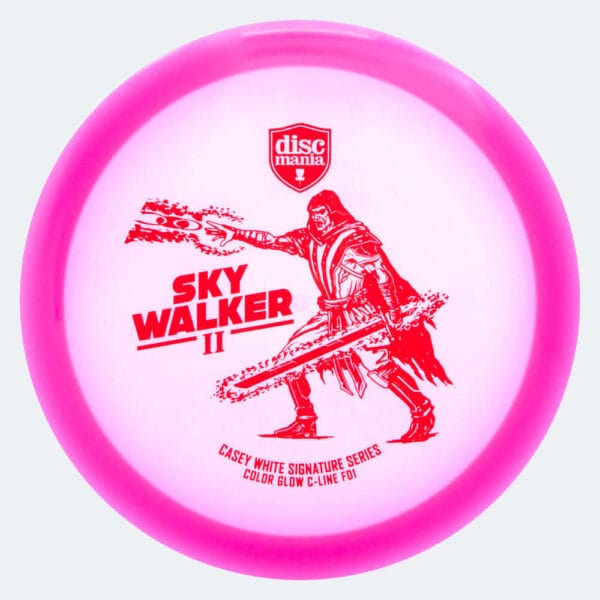 Discmania FD1 Sky Walker 2 in pink, colour glow c-line plastic and glow effect