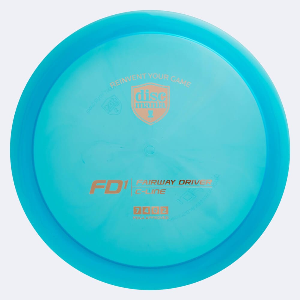Discmania FD1 in blau, im C-Line Kunststoff und ohne Spezialeffekt