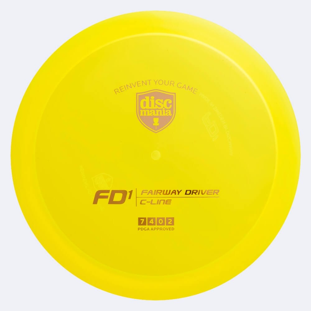 Discmania FD1 in gelb, im C-Line Kunststoff und ohne Spezialeffekt