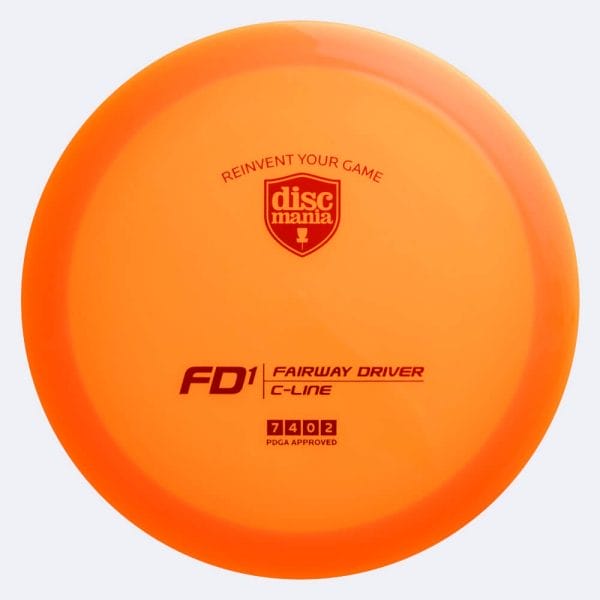 Discmania FD1 in orange, im C-Line Kunststoff und ohne Spezialeffekt