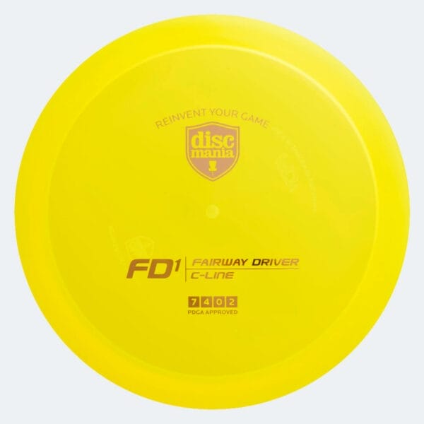 Discmania FD1 in yellow, c-line plastic