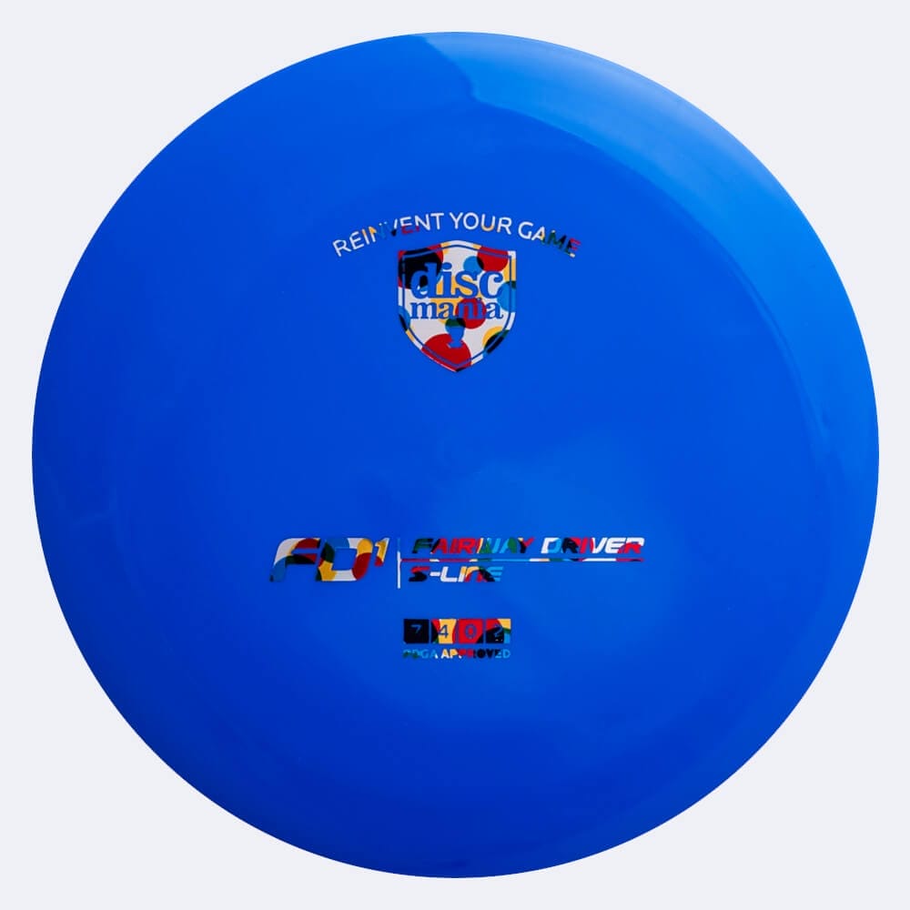 Discmania FD1 in blue, s-line plastic