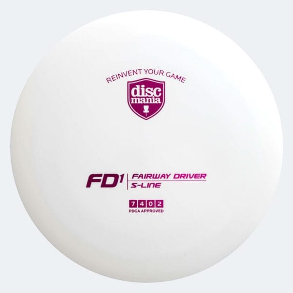 Discmania FD1 in white, s-line plastic